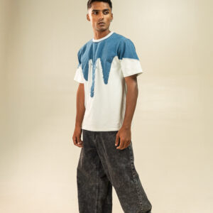 Flame- Denim Drip Tee- Limited Ed (Unisex)
